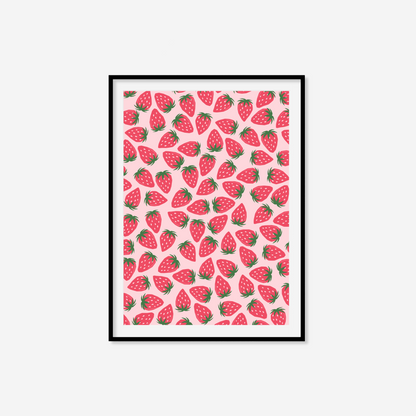 Strawberry Pattern Print