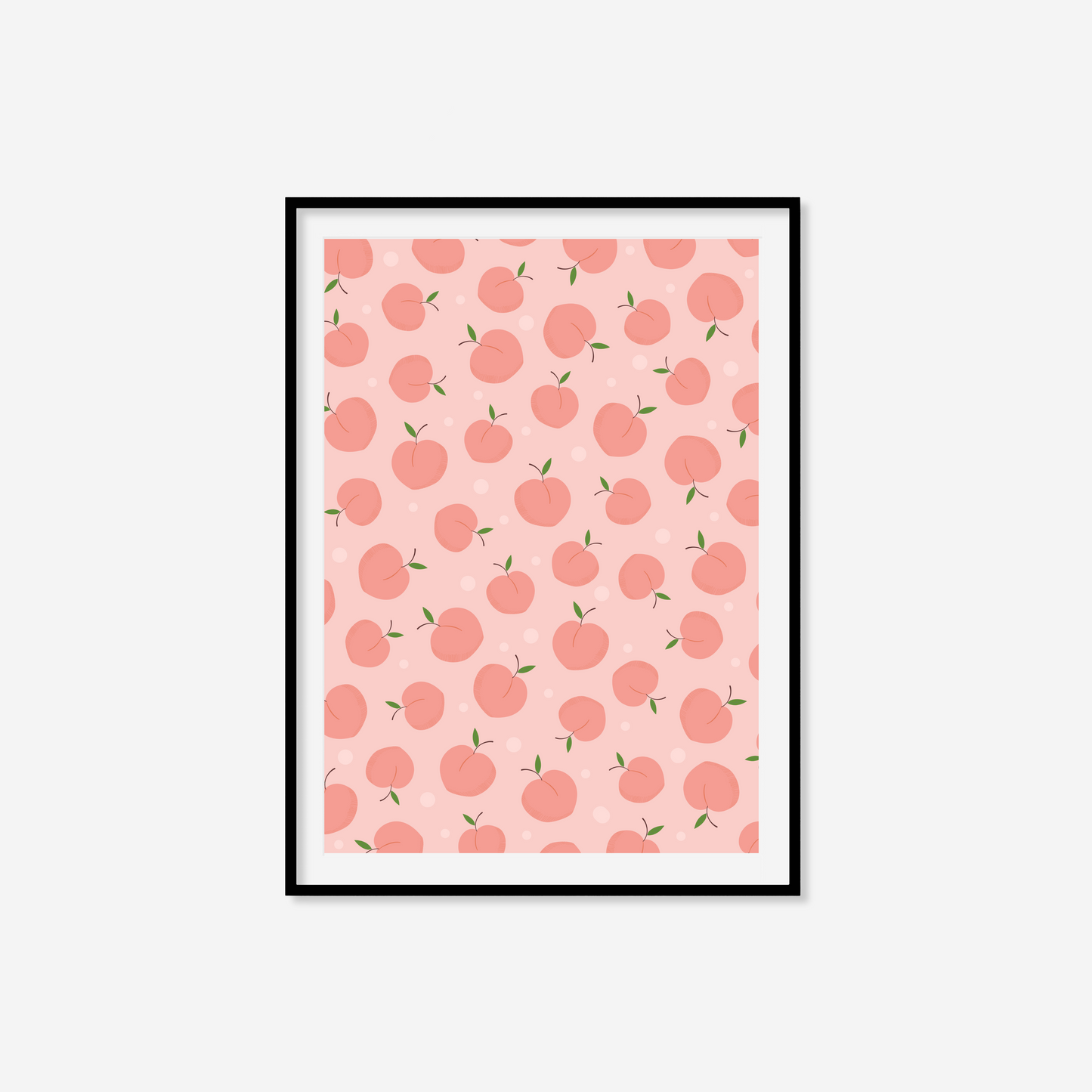 Peach Pattern Print