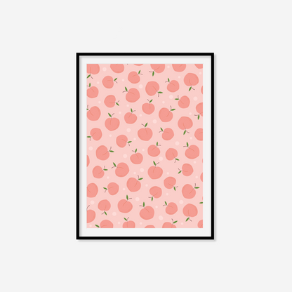 Peach Pattern Print