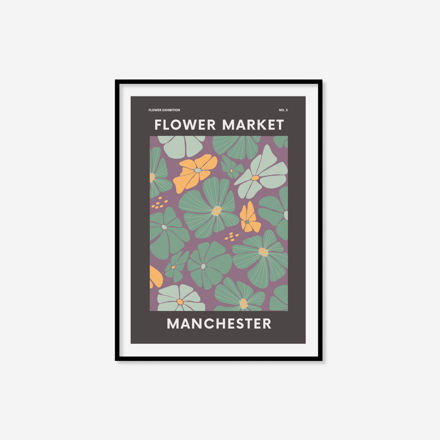 Manchester Flower Market Print