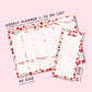 Cherry Print Notepad Bundle