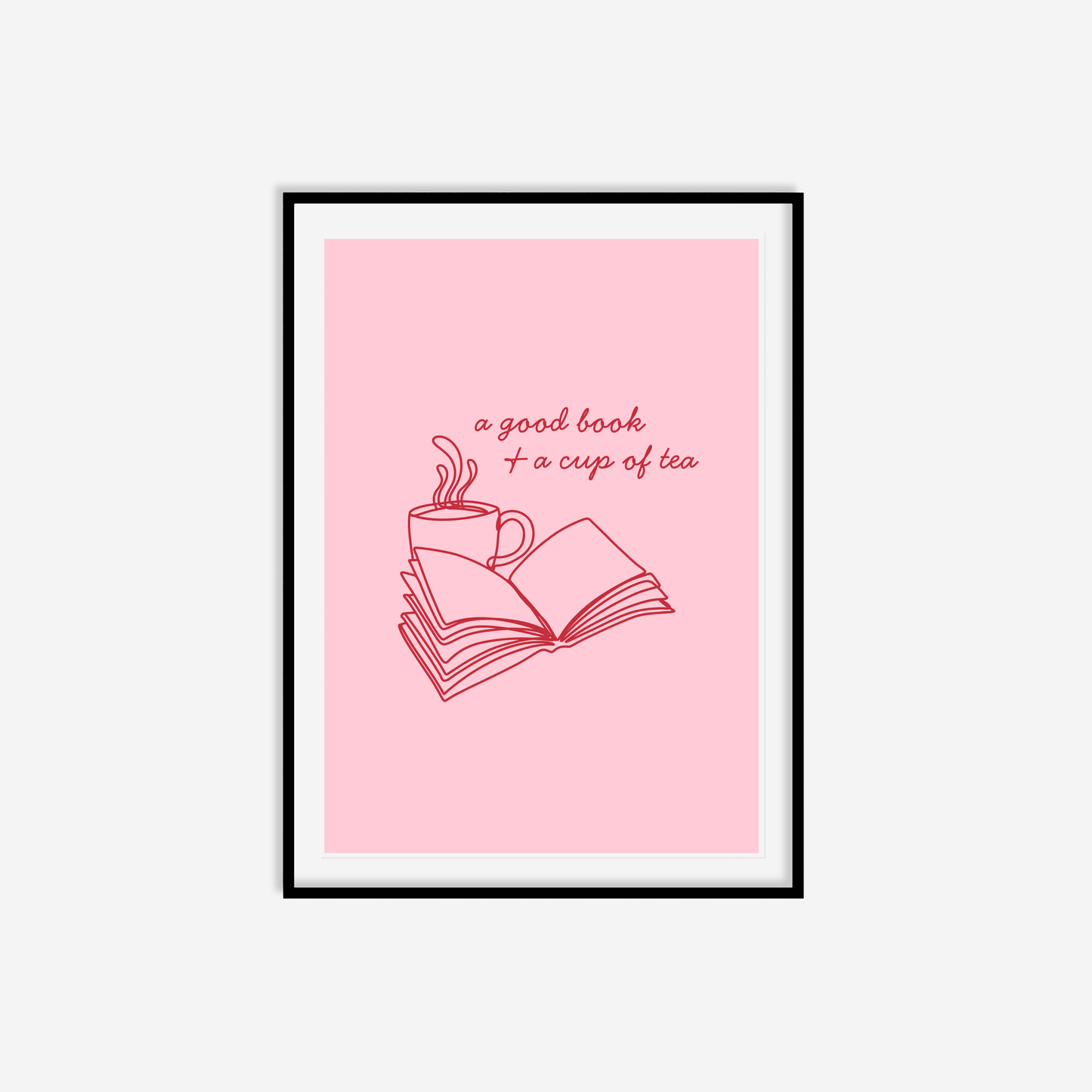 A Good Book & A Cup Of Tea Print