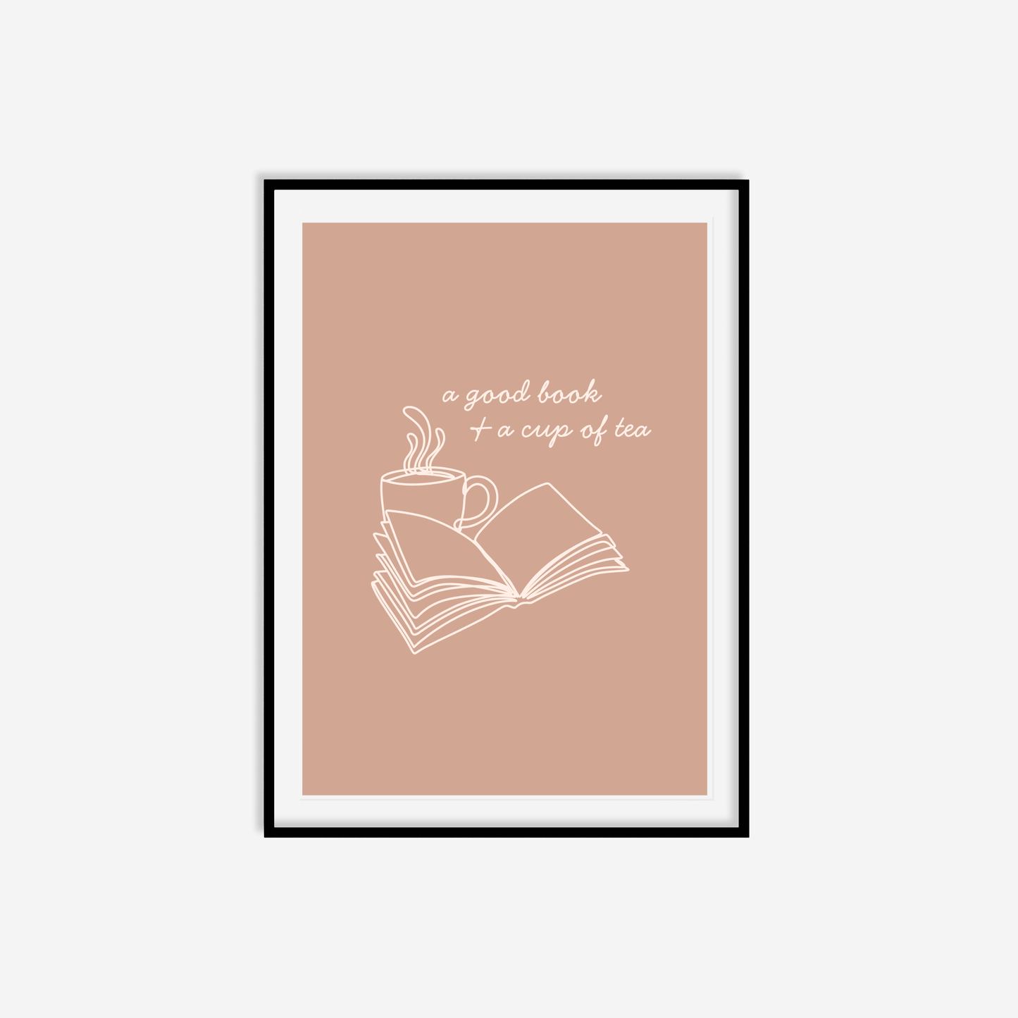 A Good Book & A Cup Of Tea Print