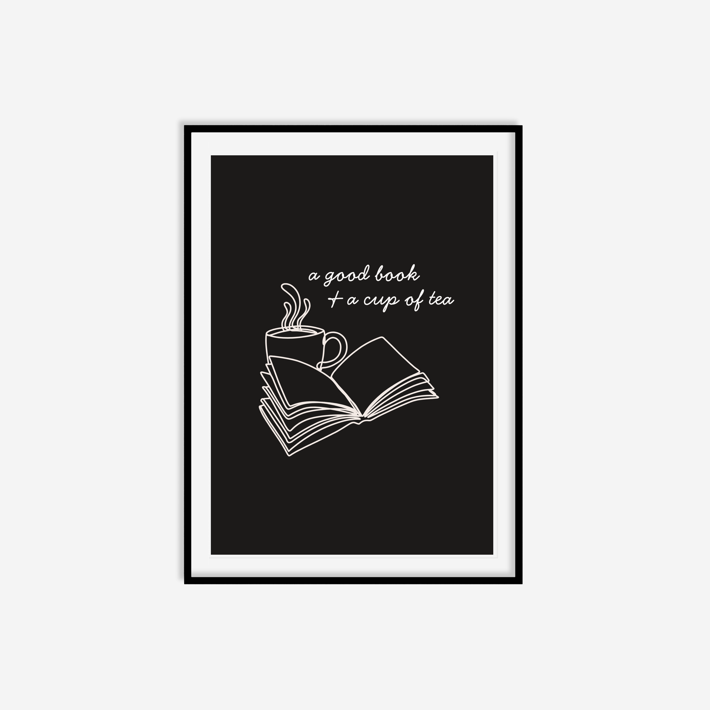 A Good Book & A Cup Of Tea Print