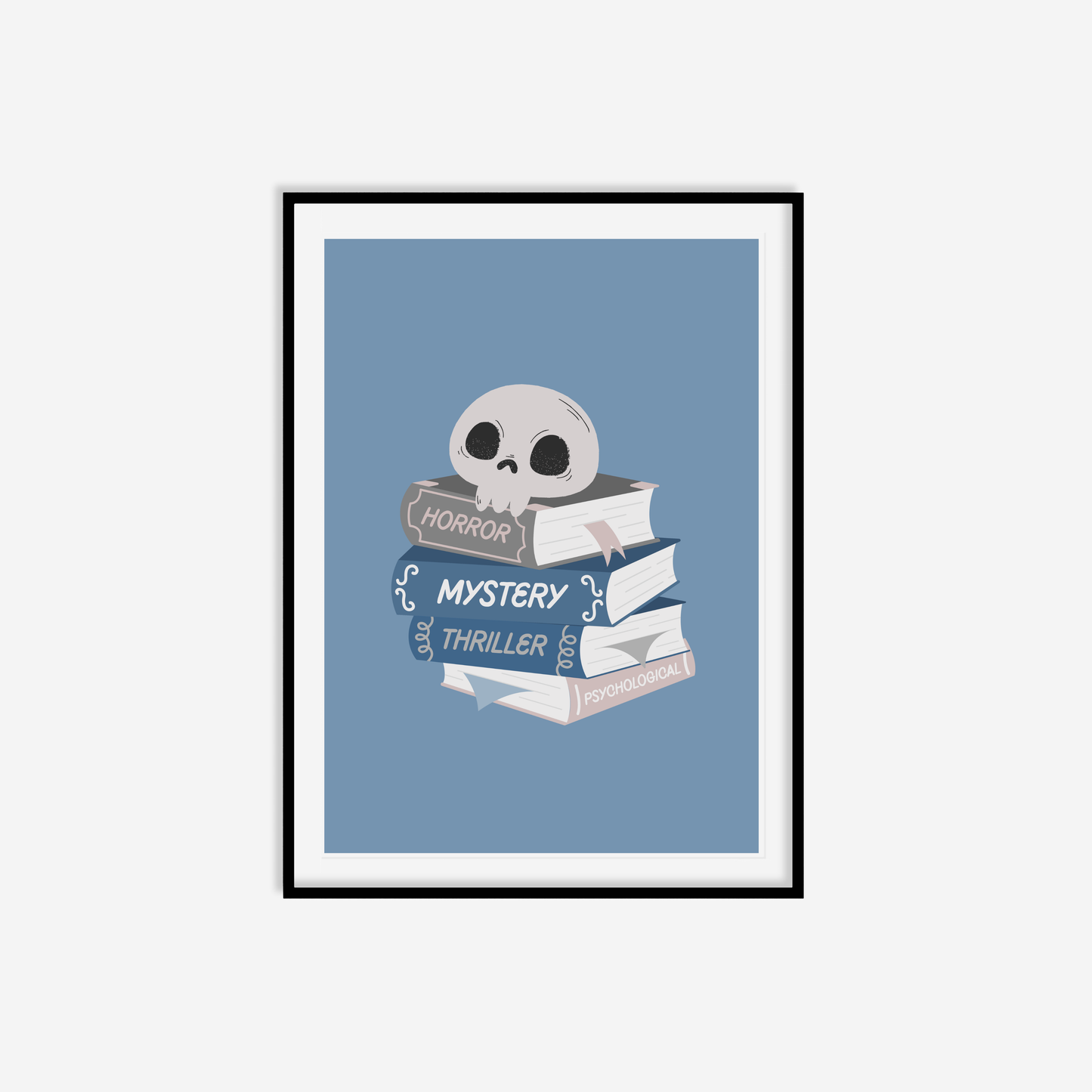 Crime Book Stack Print