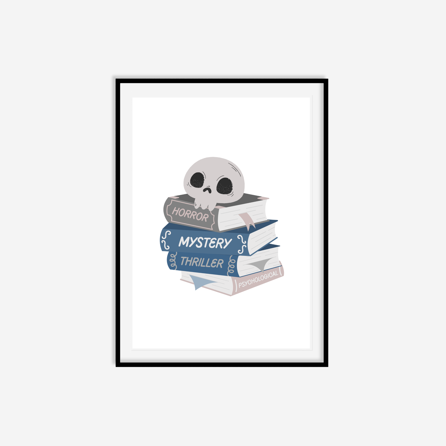 Crime Book Stack Print