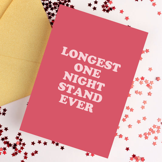Longest One Night Stand Ever Card