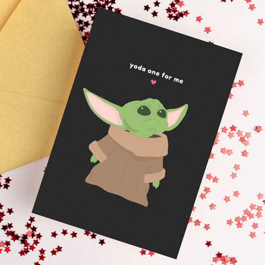Yoda The One For Me Card