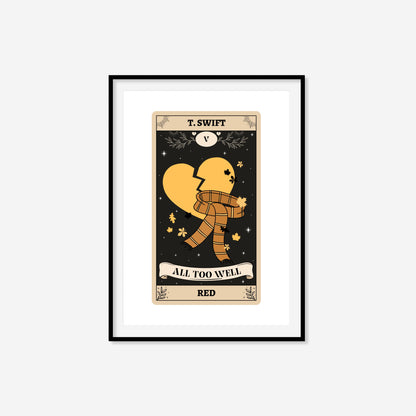 All Too Well Tarot Card Print