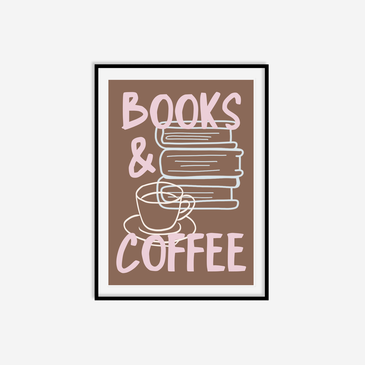 Books & Coffee Print