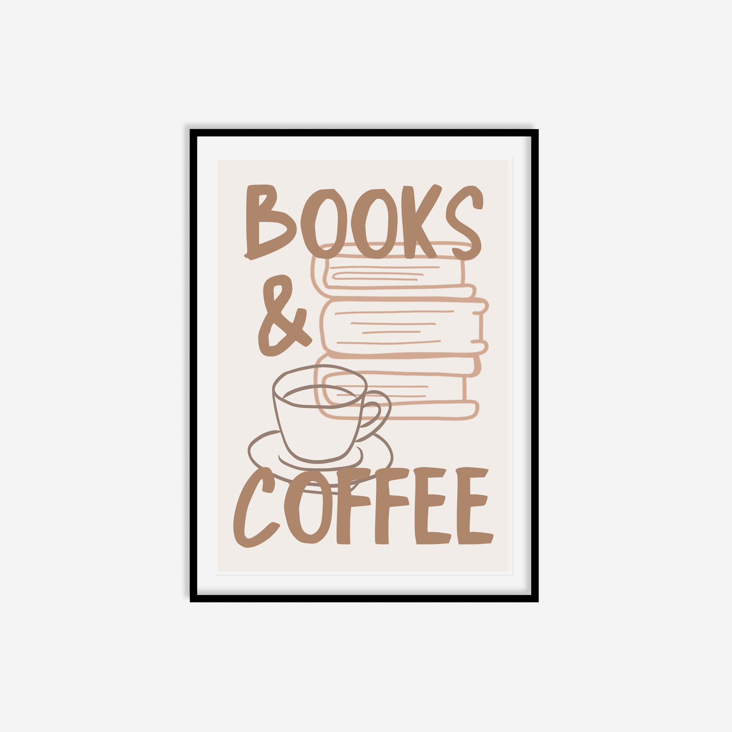 Books & Coffee Print
