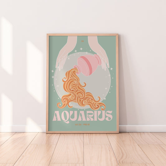 Aquarius Zodiac Print