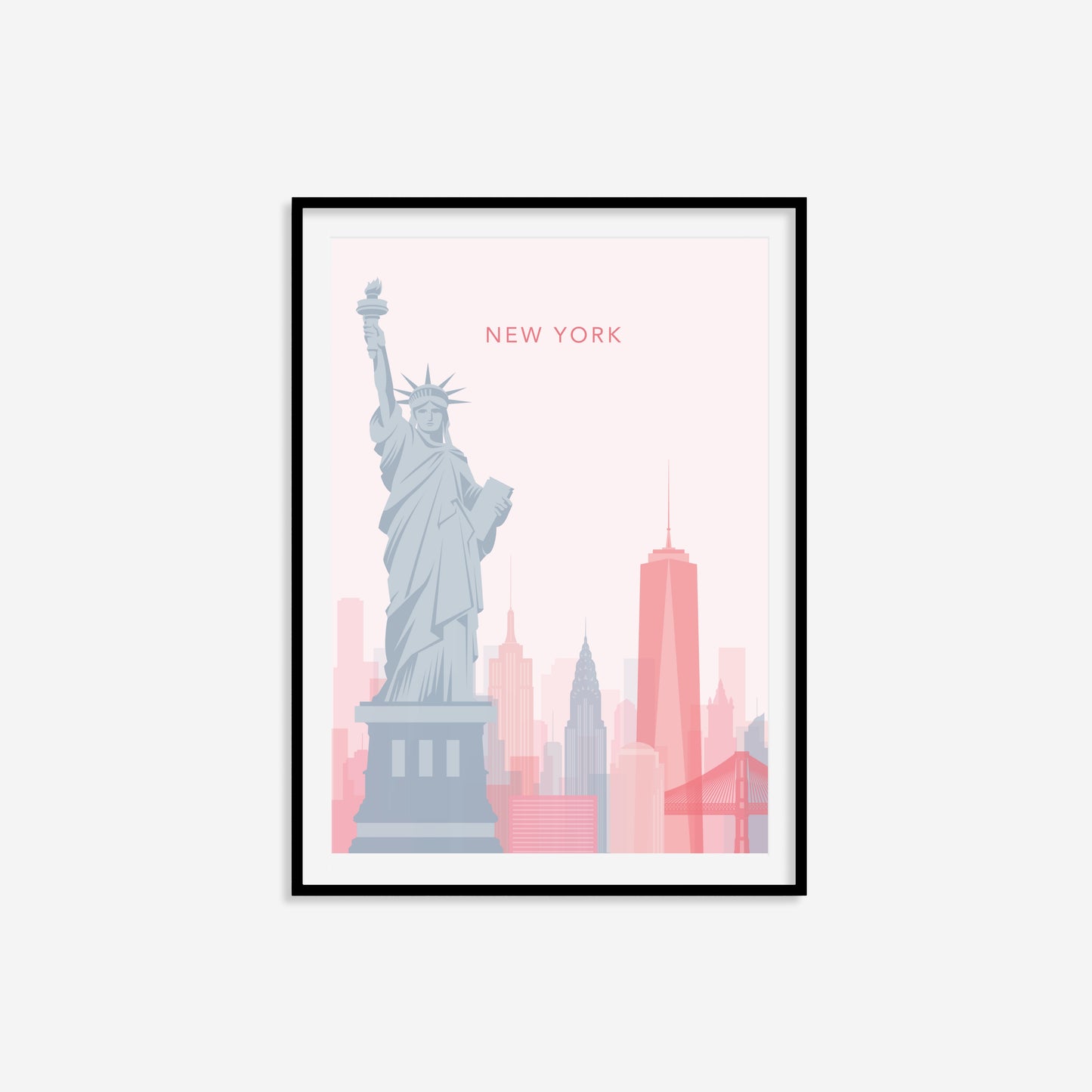 Minimalist New York Travel Print