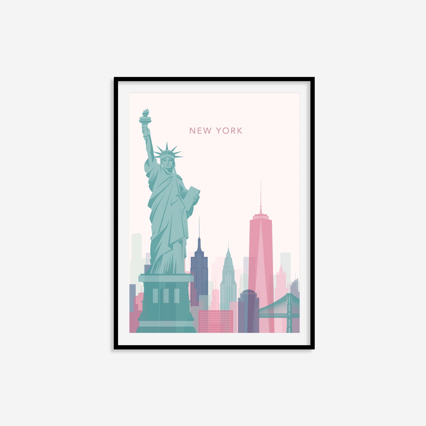 Minimalist New York Travel Print