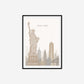 Minimalist New York Travel Print