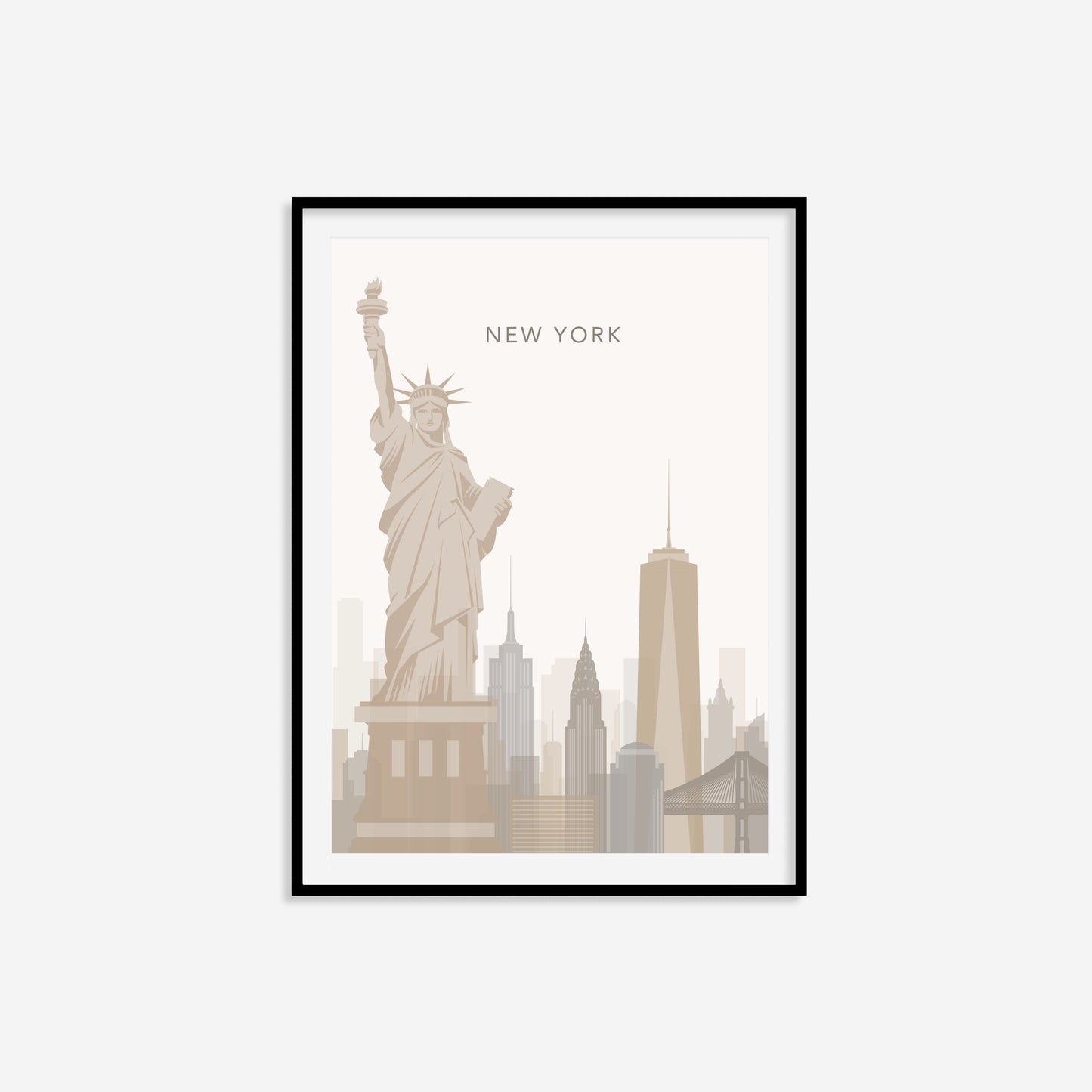 Minimalist New York Travel Print