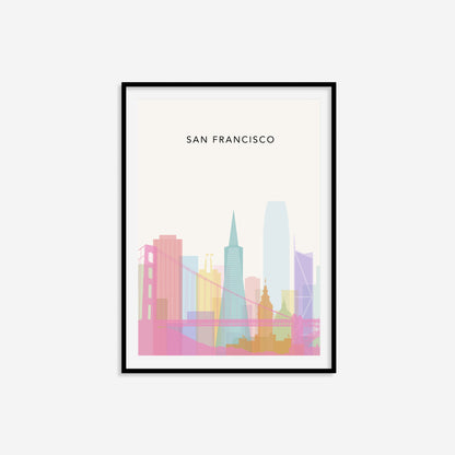 Minimalist San Francisco Travel Print