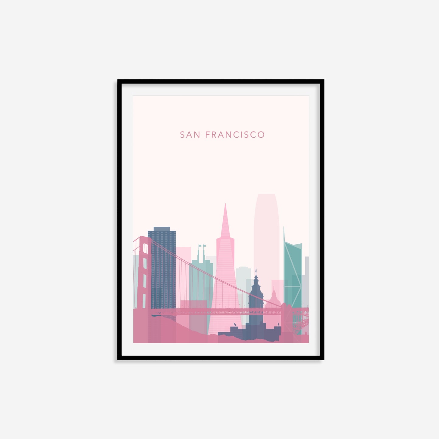 Minimalist San Francisco Travel Print