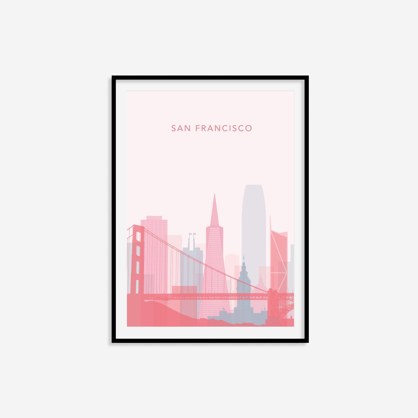 Minimalist San Francisco Travel Print