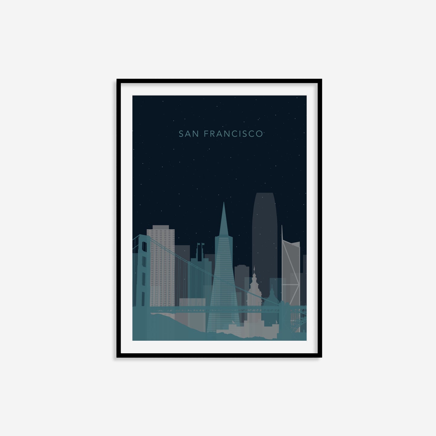 Minimalist San Francisco Travel Print