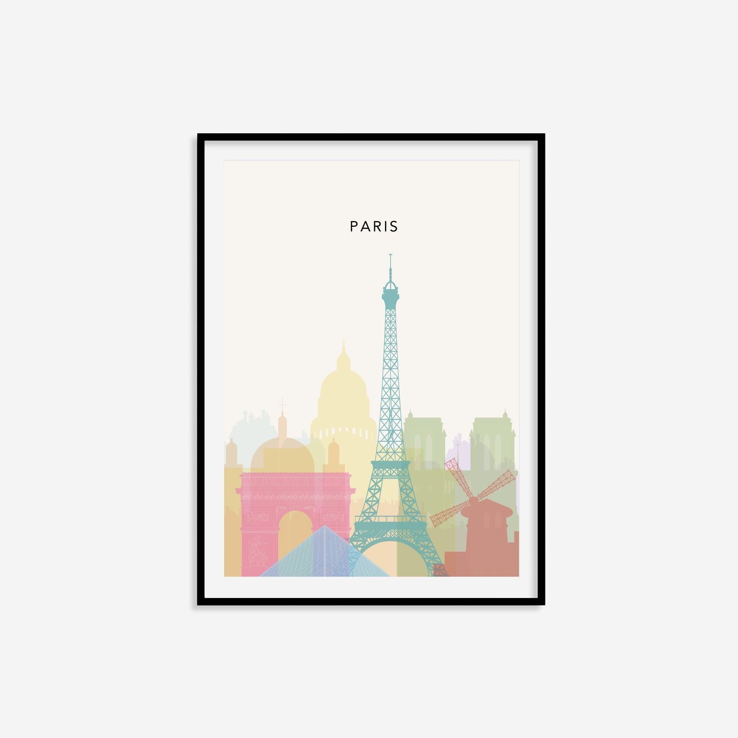 Minimalist Paris Travel Print