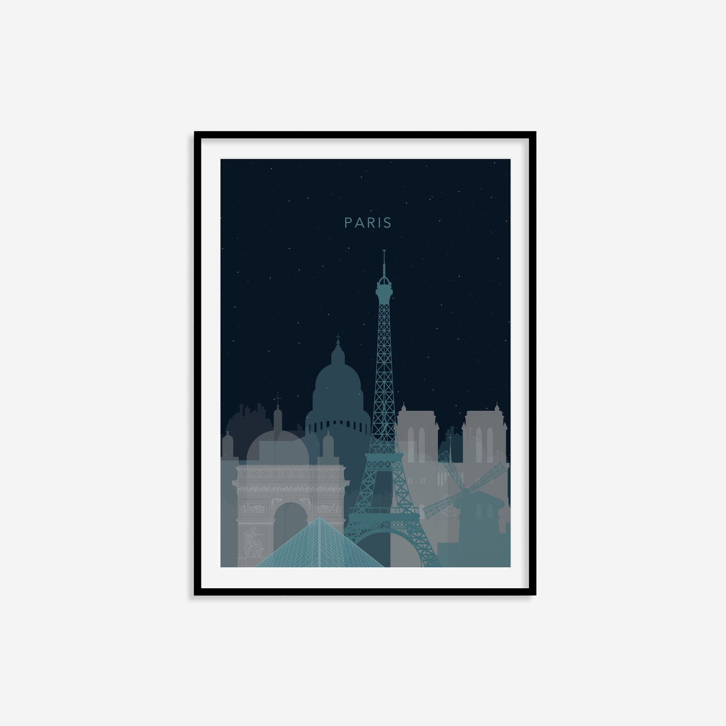 Minimalist Paris Travel Print