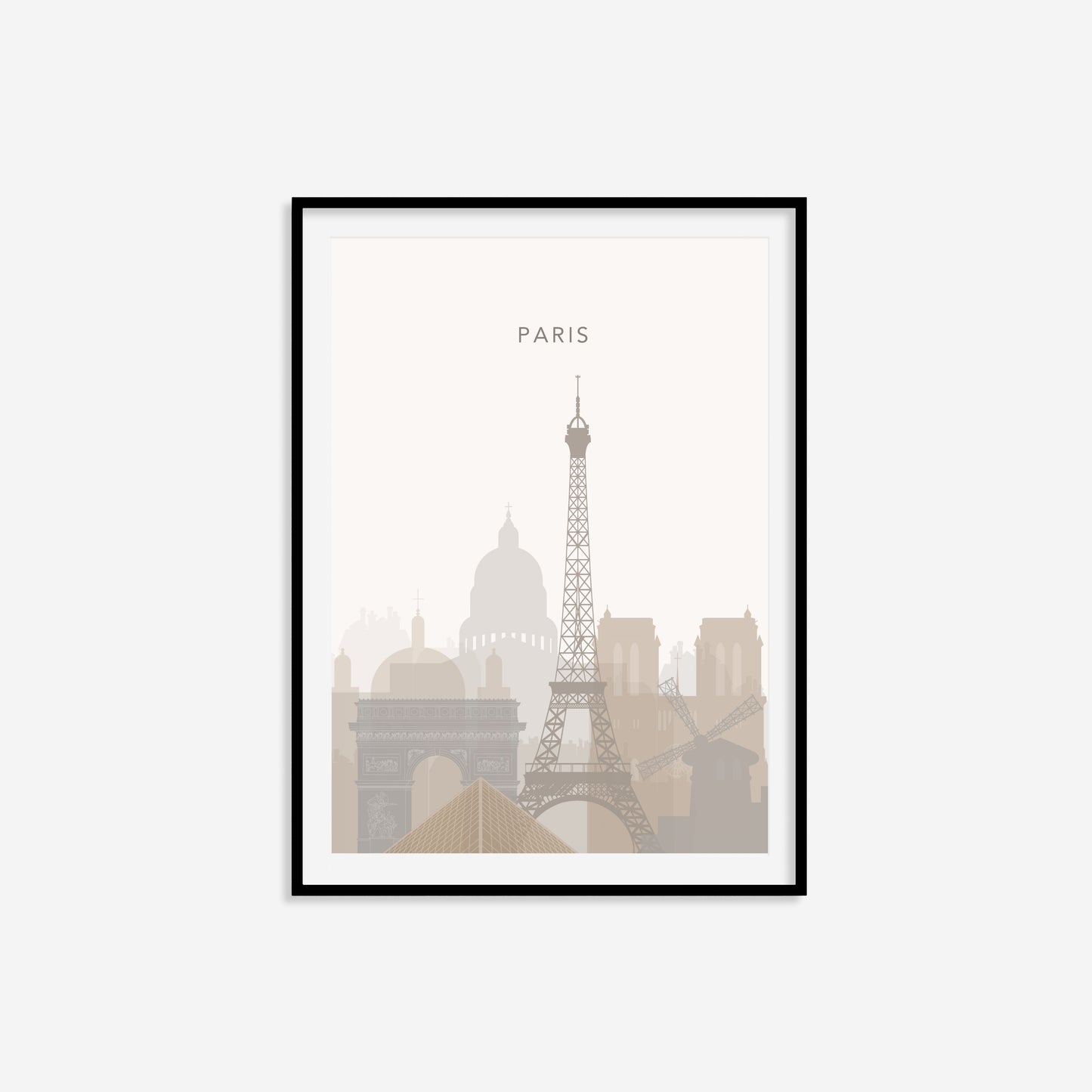 Minimalist Paris Travel Print