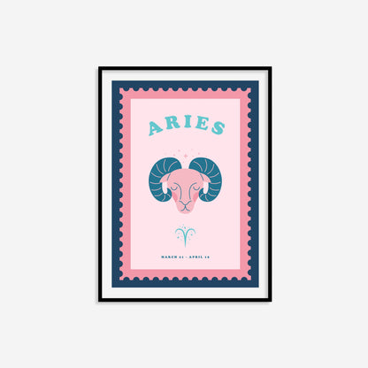 Cute Children's Aries Zodiac Print