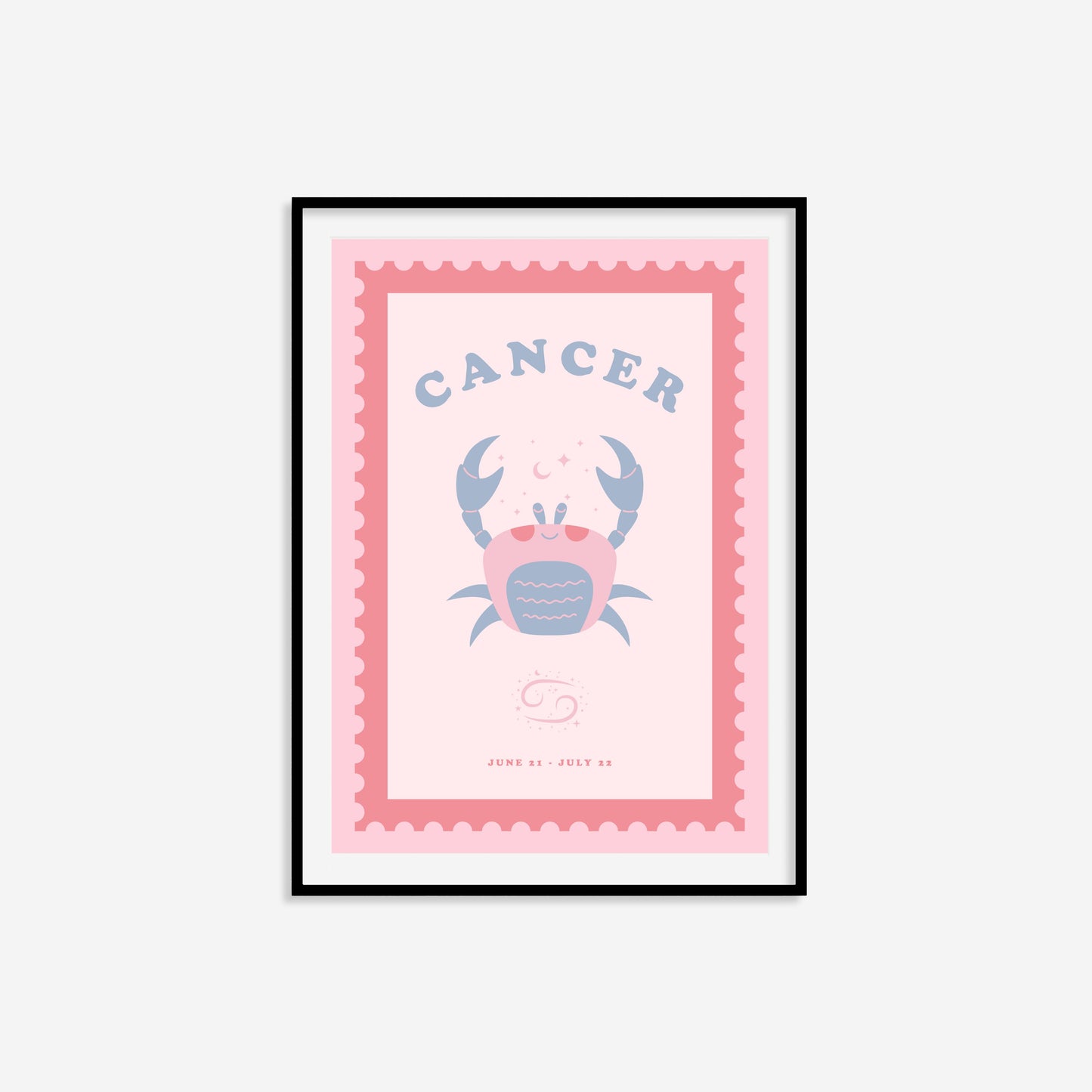 Cute Children's Cancer Zodiac Print