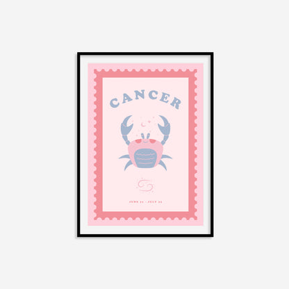 Cute Children's Cancer Zodiac Print