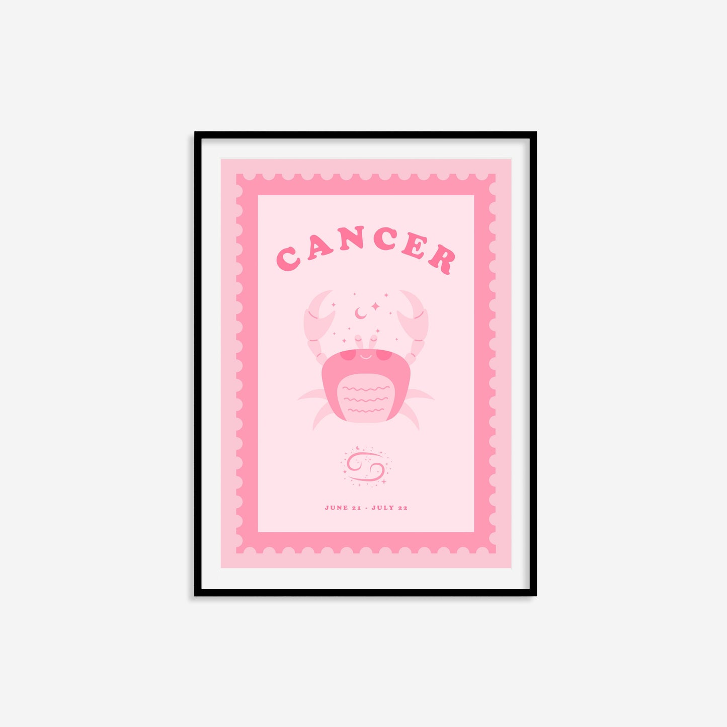 Cute Children's Cancer Zodiac Print