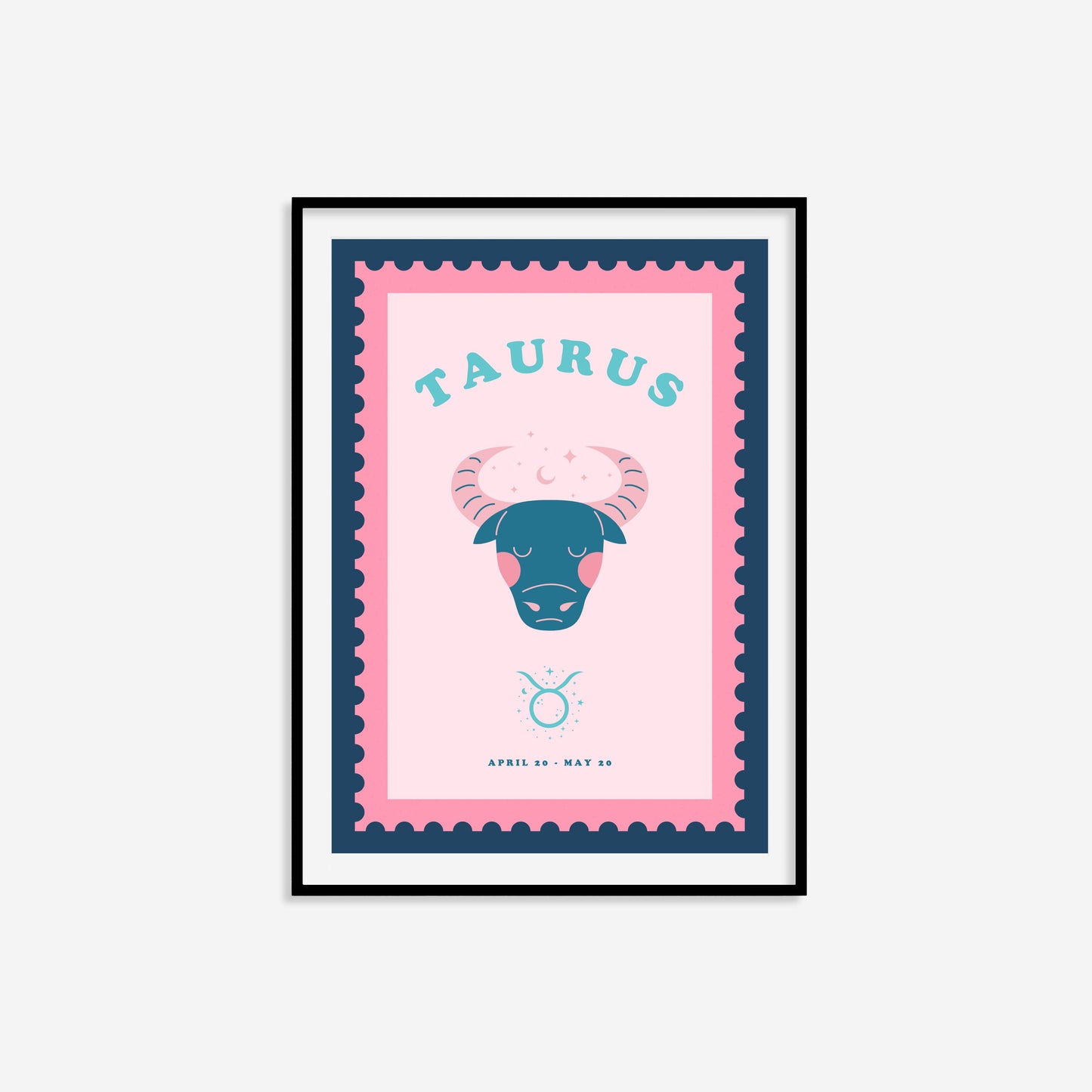 Cute Children's Taurus Zodiac Print