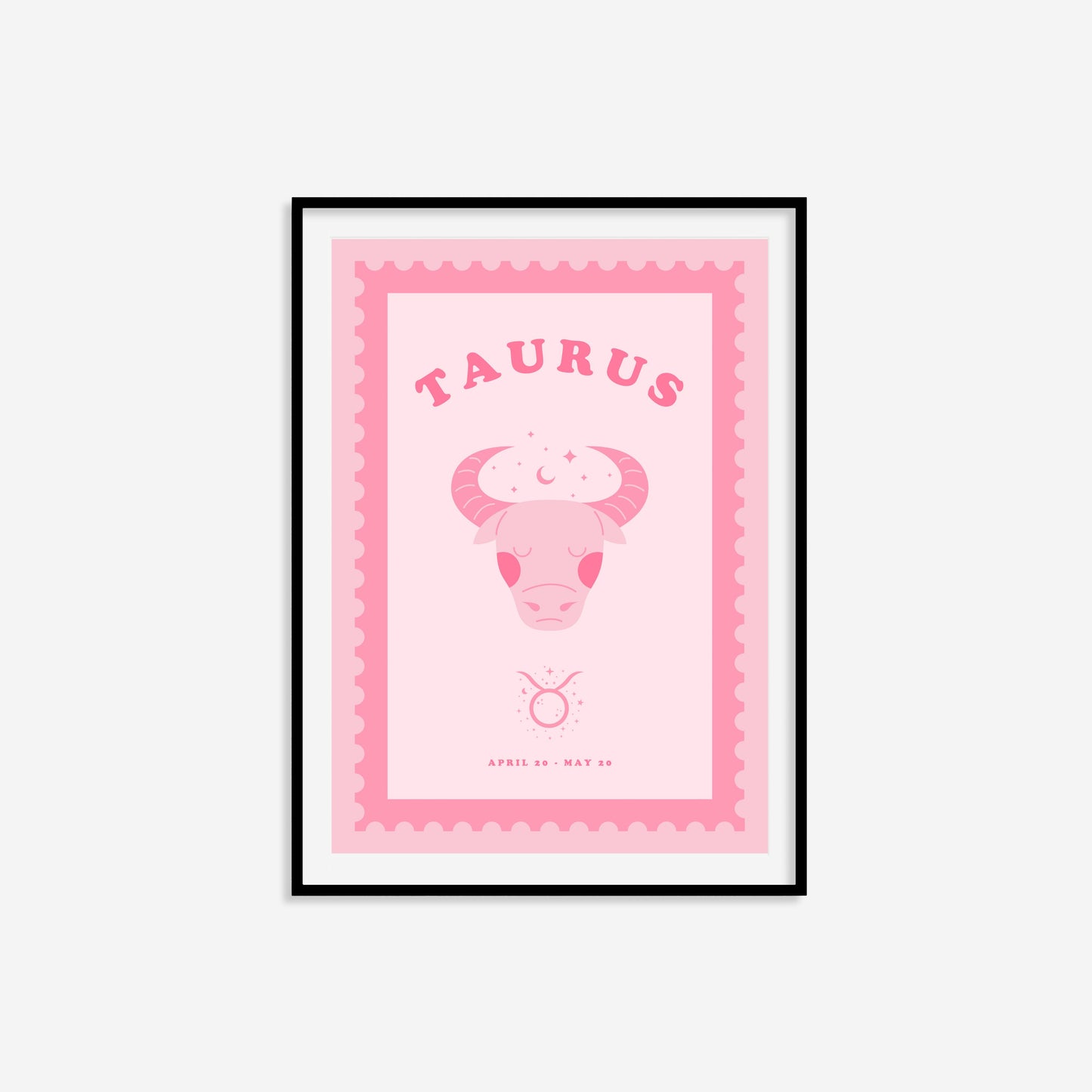 Cute Children's Taurus Zodiac Print