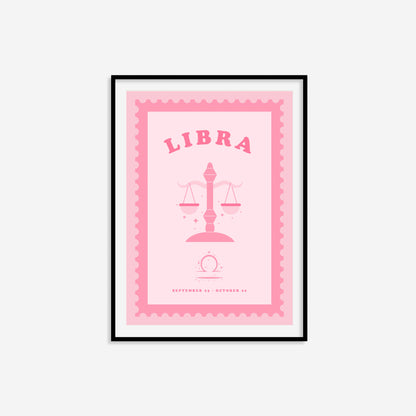 Cute Children's Libra Zodiac Print