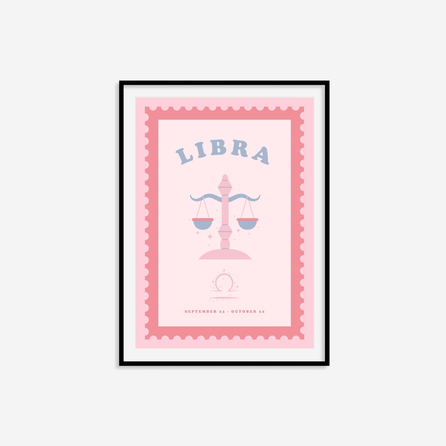 Cute Children's Libra Zodiac Print