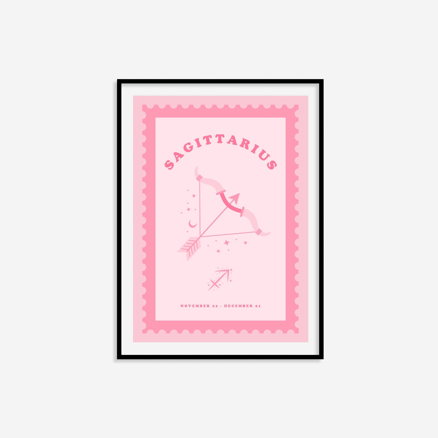 Cute Children's Sagittarius Zodiac Print