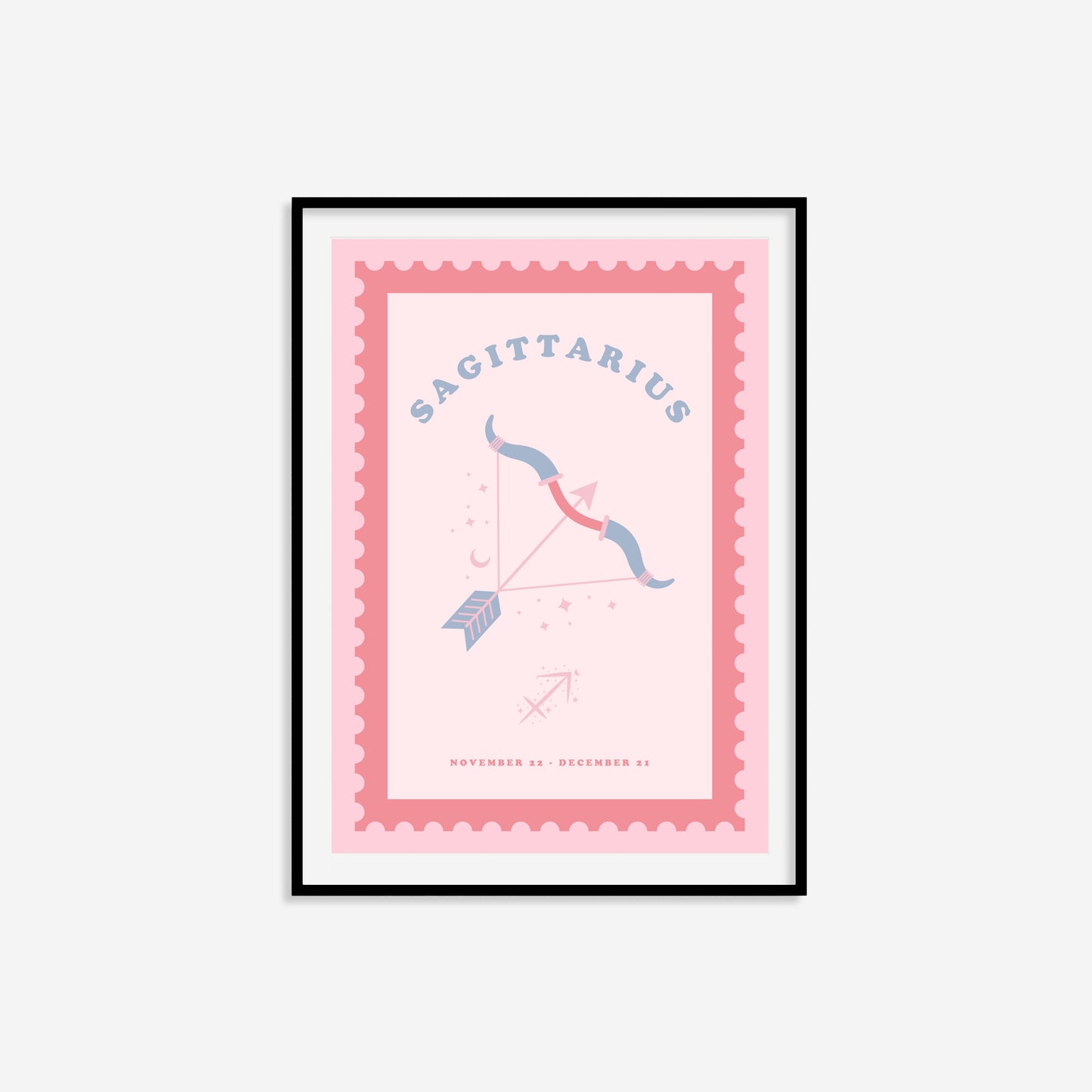 Cute Children's Sagittarius Zodiac Print