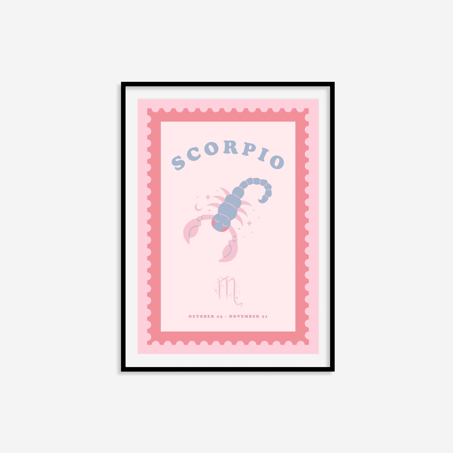 Cute Children's Scorpio Zodiac Print