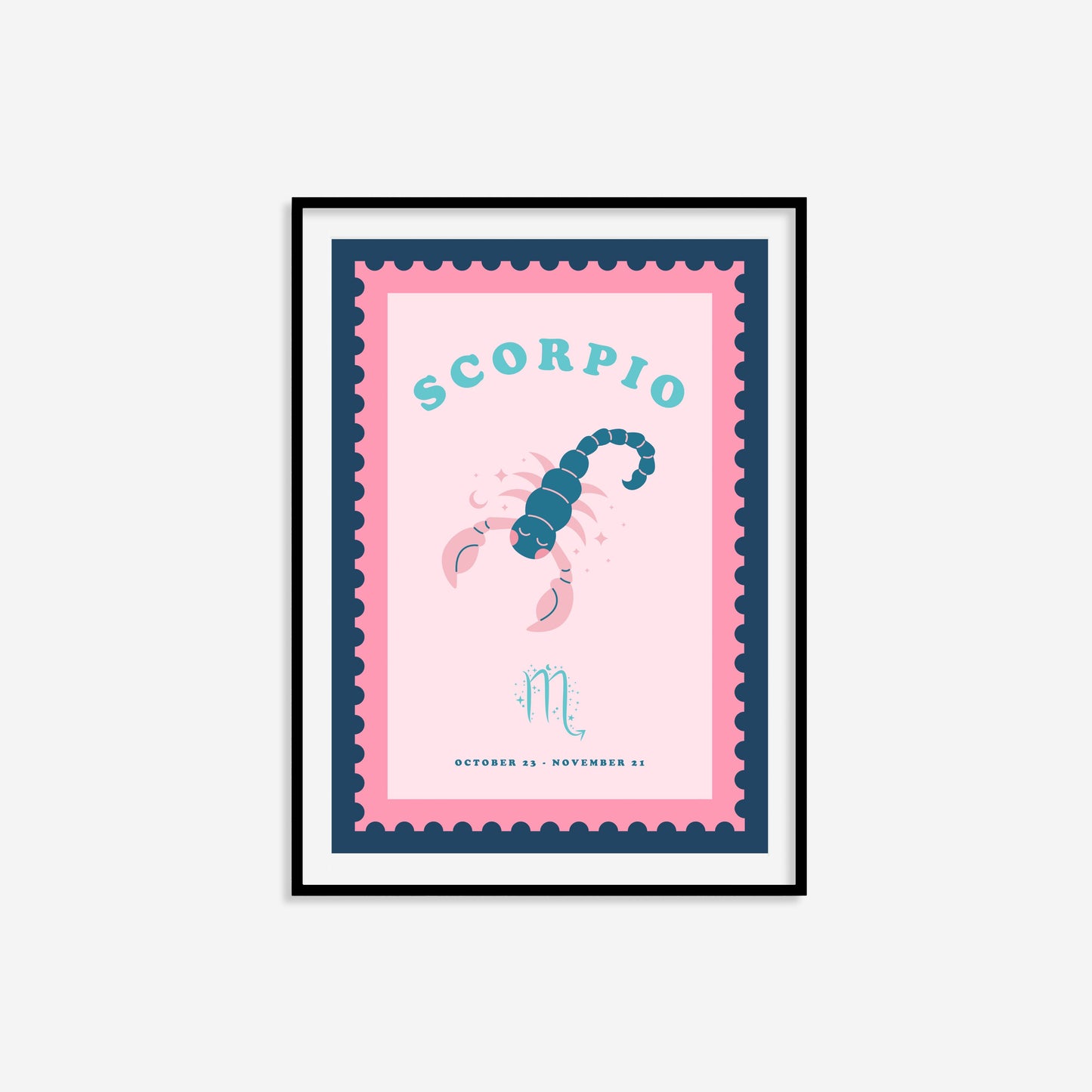 Cute Children's Scorpio Zodiac Print