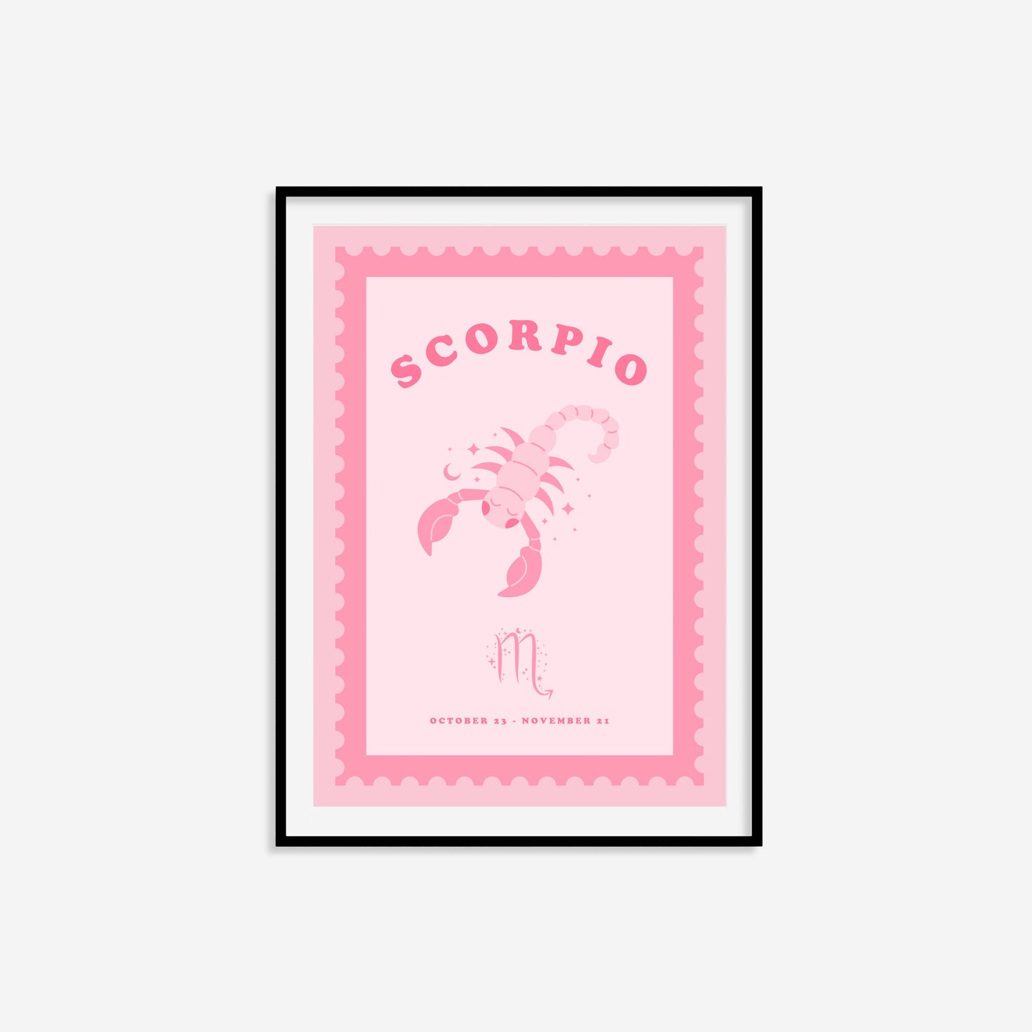 Cute Children's Scorpio Zodiac Print