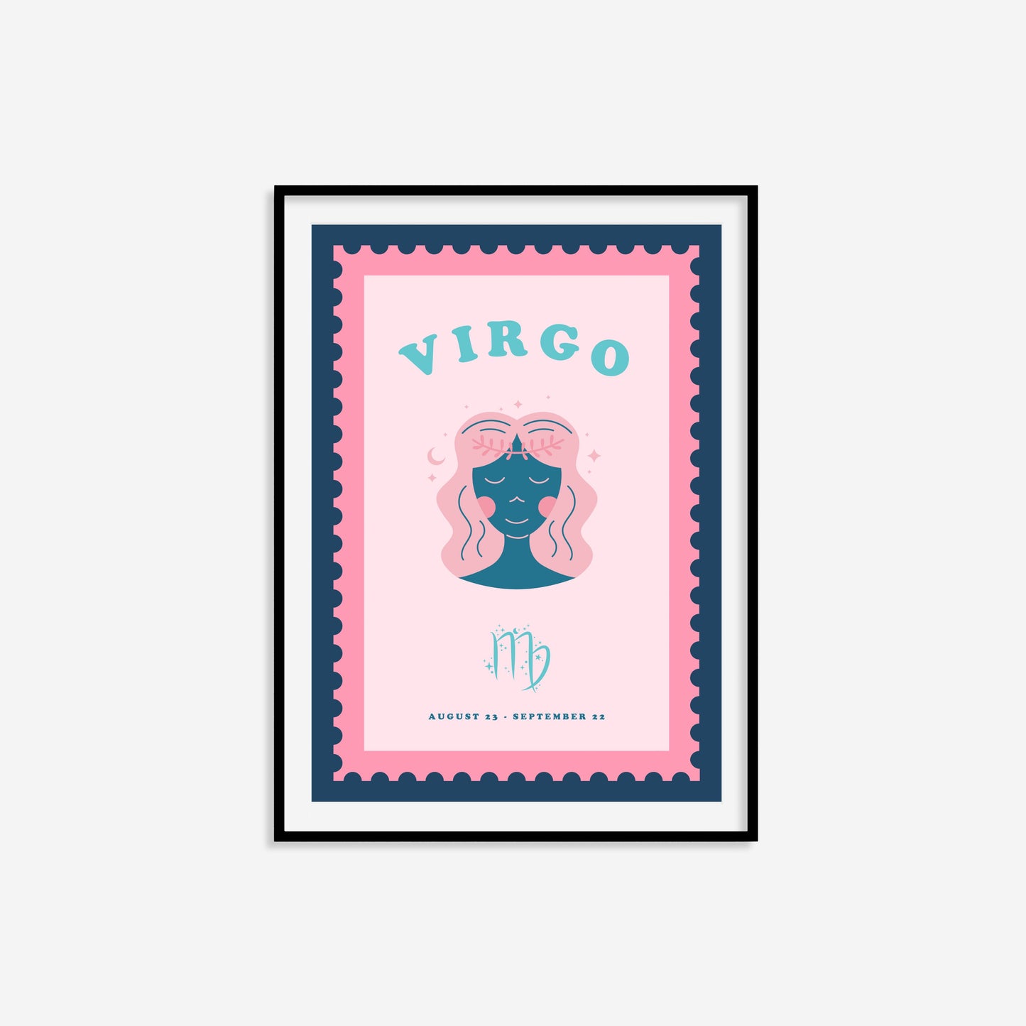 Cute Children's Virgo Zodiac Print