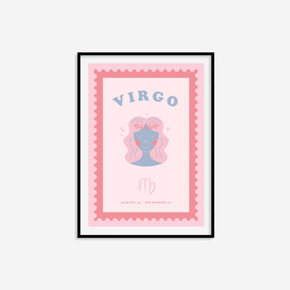 Cute Children's Virgo Zodiac Print