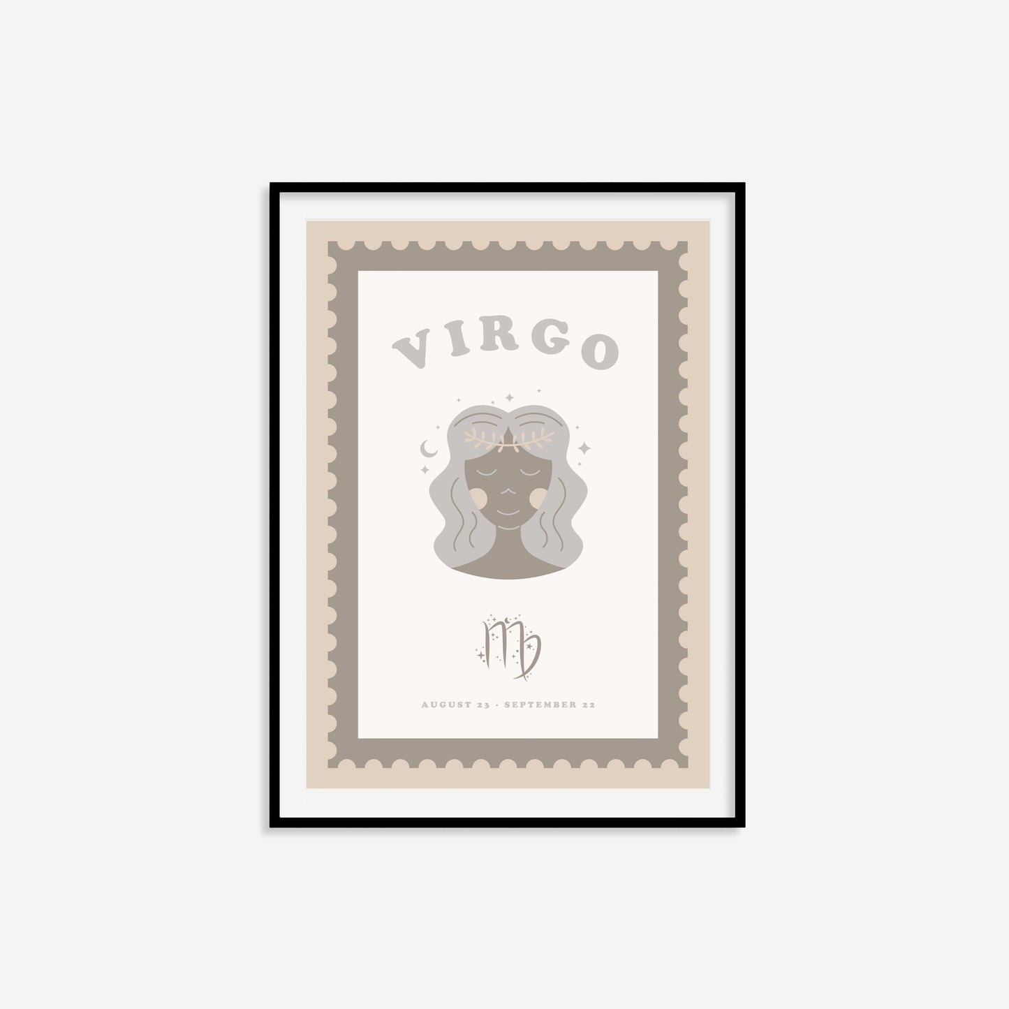 Cute Children's Virgo Zodiac Print