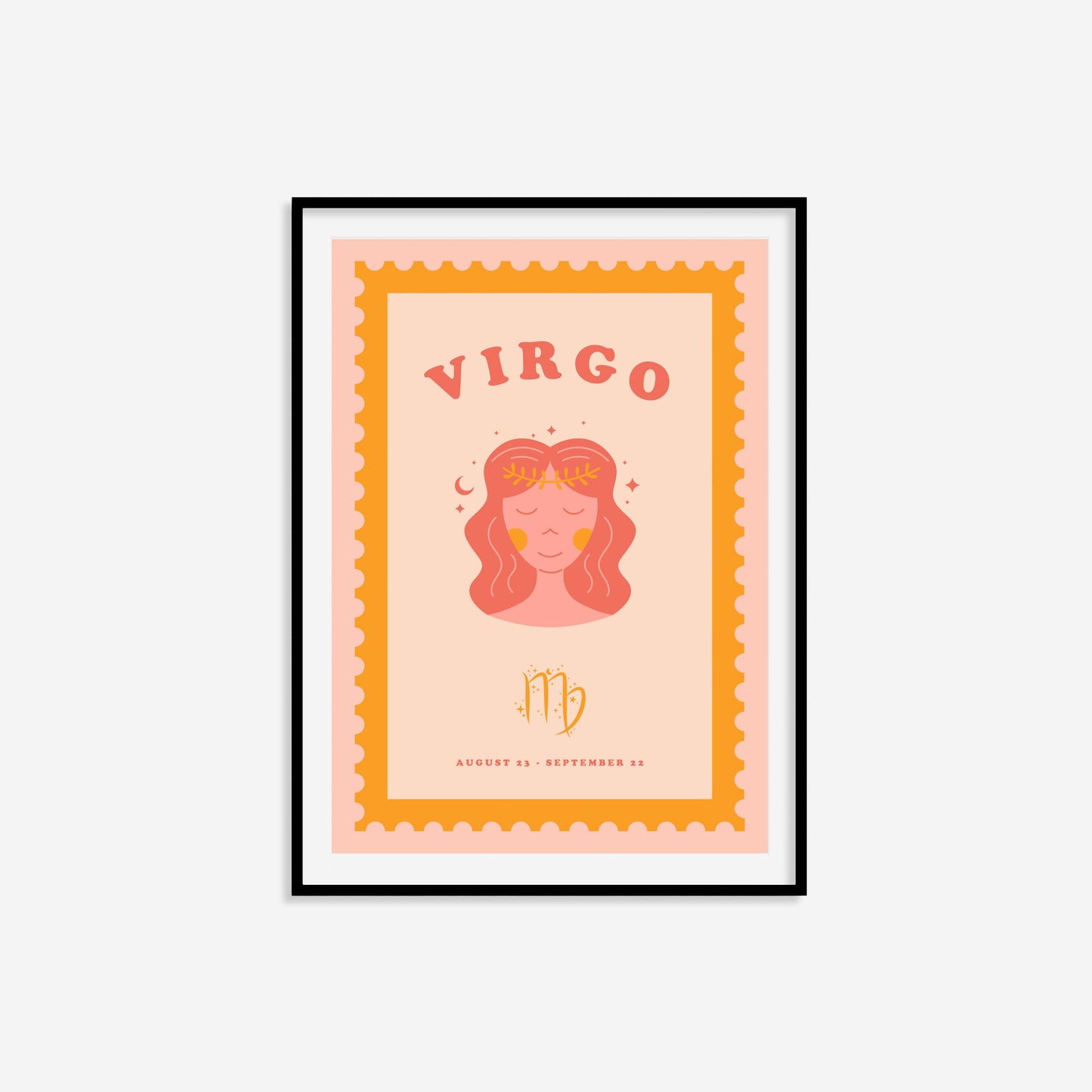 Cute Children's Virgo Zodiac Print