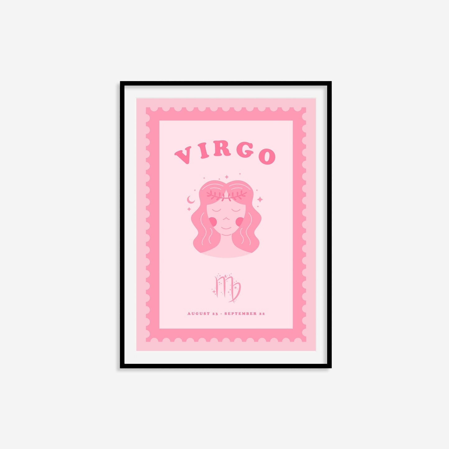 Cute Children's Virgo Zodiac Print