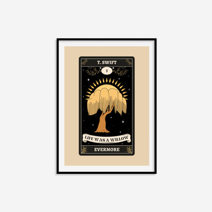 Life Was A Willow Tarot Card Print