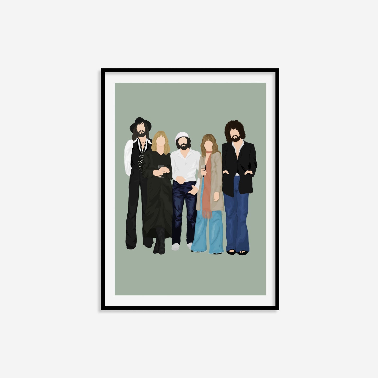 Fleetwood Mac Illustrated Print