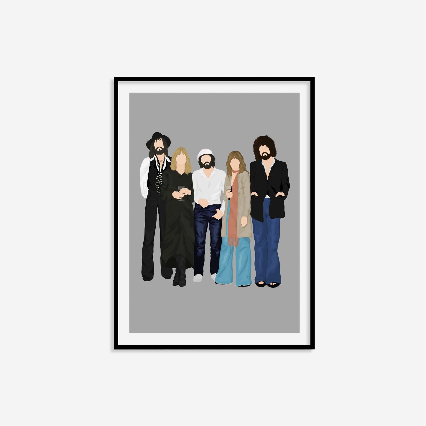 Fleetwood Mac Illustrated Print