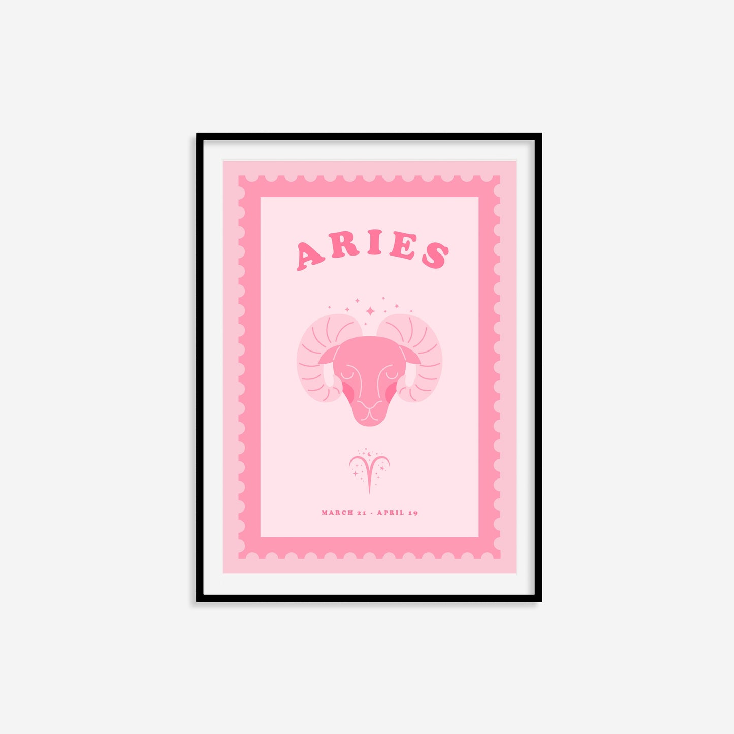 Cute Children's Aries Zodiac Print