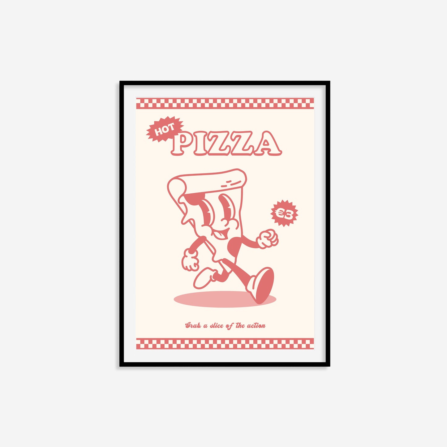 Retro Pizza Print